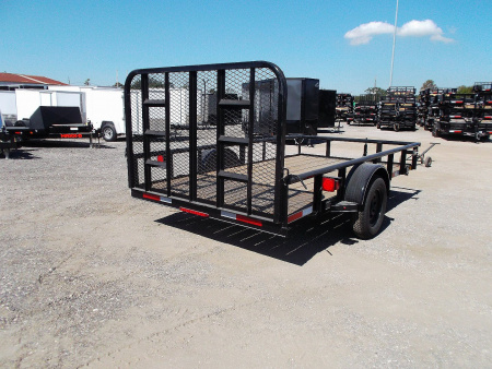 New 2026 J&C Trailers 77x12 Utility Trailer / C-Channel Wrap Tongue / 2  Bulldog Coupler / 4ft Ramp Gate / Pipetop