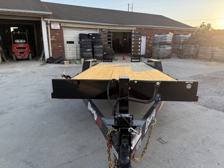 New 2026 LIBERTY EQUIPMENT LE14K83X18+2C6S 83X20 TA (GVW:14000) MIDNIGHT BLACK W/ STAND UP RAMPS