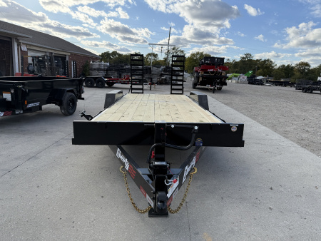 New 2026 LIBERTY EQUIPMENT LE14K83X18+2C6S 83X20 TA (GVW:14000) MIDNIGHT BLACK W/ STAND UP RAMPS