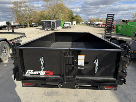 New 2026 LIBERTY DUMP TRAILER LD5K60X10C5 60X10 SA (GVW:5000) MIDNIGHT BLACK