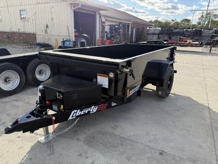 New 2026 LIBERTY DUMP TRAILER LD5K60X10C5 60X10 SA (GVW:5000) MIDNIGHT BLACK