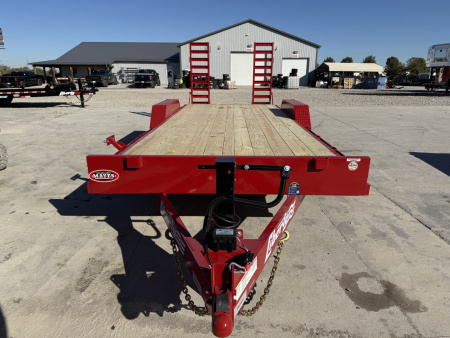 New 2026 LIBERTY EQUIPMENT LE14K83X18+2C6S 83X20 TA (GVW:14000) PATRIOT RED W/ STAND UP RAMPS