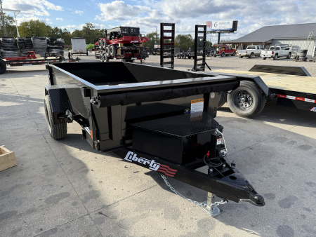 New 2026 LIBERTY DUMP TRAILER LD5K60X10C5 60X10 SA (GVW:5000) MIDNIGHT BLACK