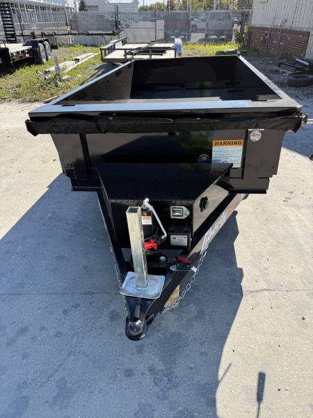New 2026 LIBERTY DUMP TRAILER LD5K60X10C5 60X10 SA (GVW:5000) MIDNIGHT BLACK