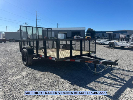 New 2026 Down 2 Earth Trailers 6X10 w/2ft Expanded Metal Sides Utility Trailer
