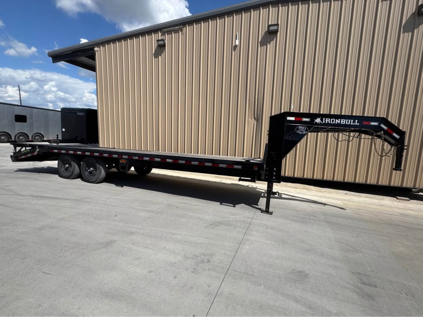 Used USED 2024 Iron Bull 102X25 EQUIPMENT TRAILER Deckover Trailer 14K GVWR MEGA RAMPS