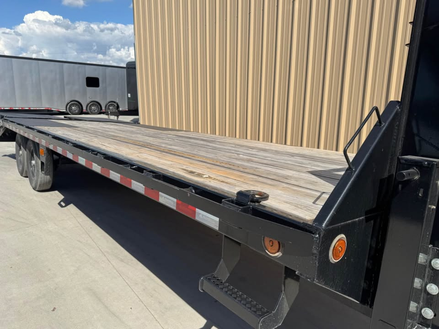 Used USED 2024 Iron Bull 102X25 EQUIPMENT TRAILER Deckover Trailer 14K GVWR MEGA RAMPS