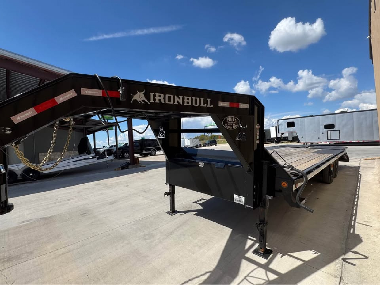 Used USED 2024 Iron Bull 102X25 EQUIPMENT TRAILER Deckover Trailer 14K GVWR MEGA RAMPS