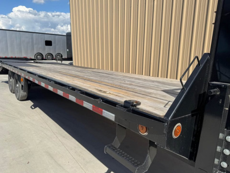 Used USED 2024 Iron Bull 102X25 EQUIPMENT TRAILER Deckover Trailer 14K GVWR MEGA RAMPS