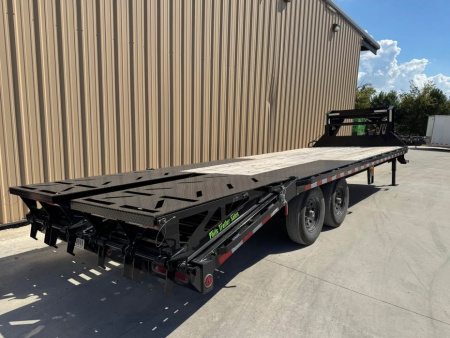 Used USED 2024 Iron Bull 102X25 EQUIPMENT TRAILER Deckover Trailer 14K GVWR MEGA RAMPS
