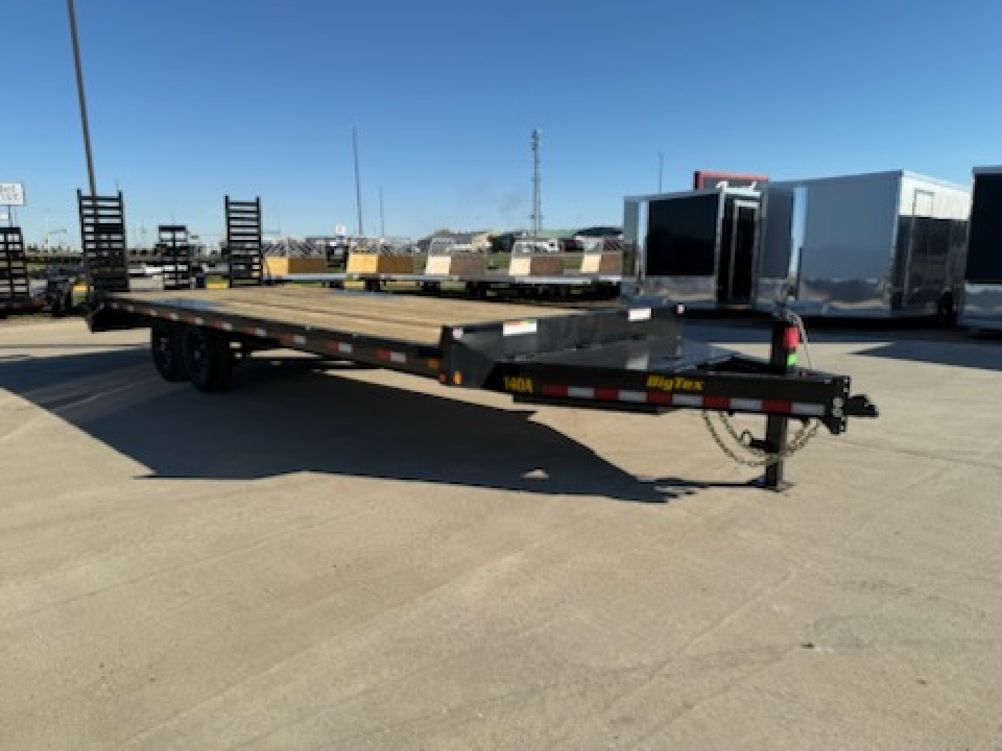 New 2026 Big Tex Trailers 14OA-24D3A-FRBK Flatbed Trailer Deck Over Equipment Trailer