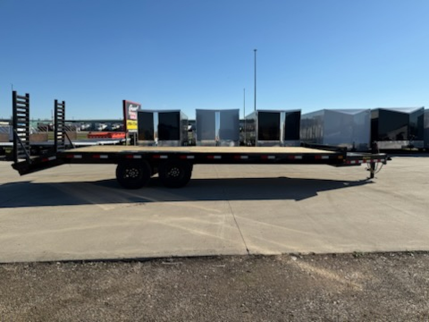 New 2026 Big Tex Trailers 14OA-24D3A-FRBK Flatbed Trailer Deck Over Equipment Trailer