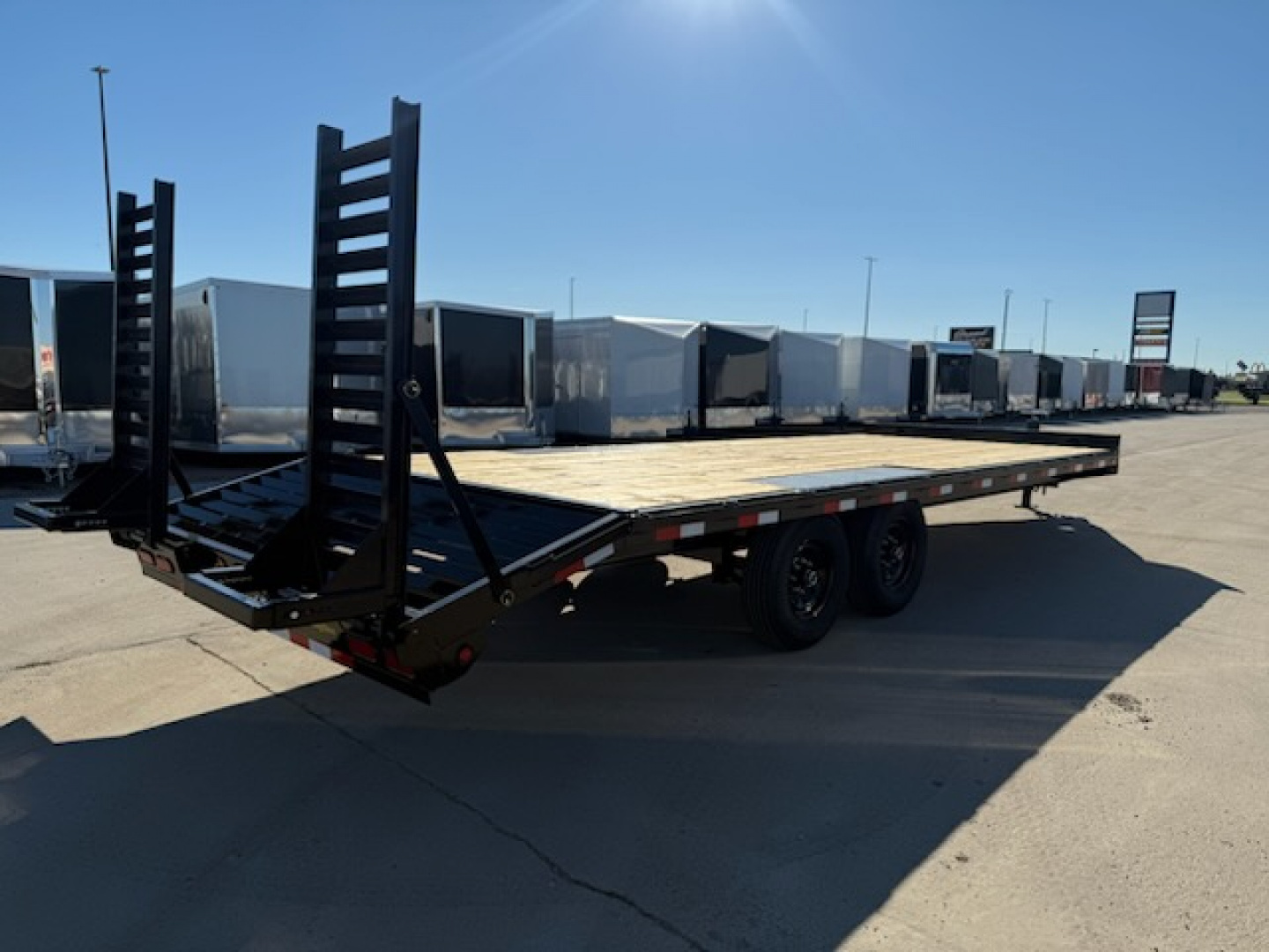 New 2026 Big Tex Trailers 14OA-24D3A-FRBK Flatbed Trailer Deck Over Equipment Trailer