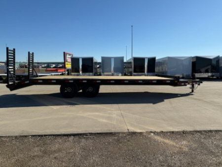 New 2026 Big Tex Trailers 14OA-24D3A-FRBK Flatbed Trailer Deck Over Equipment Trailer
