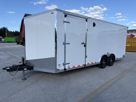 Used 2024 Forest River 8.5X20 10K Rear Ramp Door Cargo / Enclosed Trailer