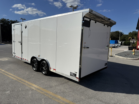 Used 2024 Forest River 8.5X20 10K Rear Ramp Door Cargo / Enclosed Trailer