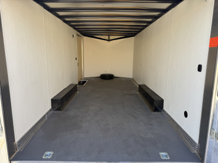 Used 2024 Forest River 8.5X20 10K Rear Ramp Door Cargo / Enclosed Trailer