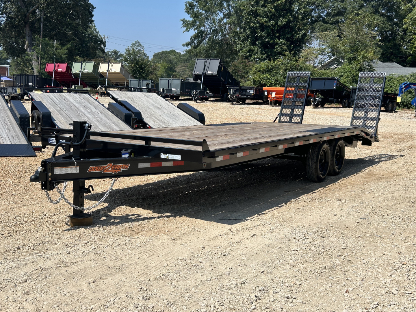 New 2026 Down 2 Earth Trailers 8.5x24 14K Deckover Trailer Equipment Trailer