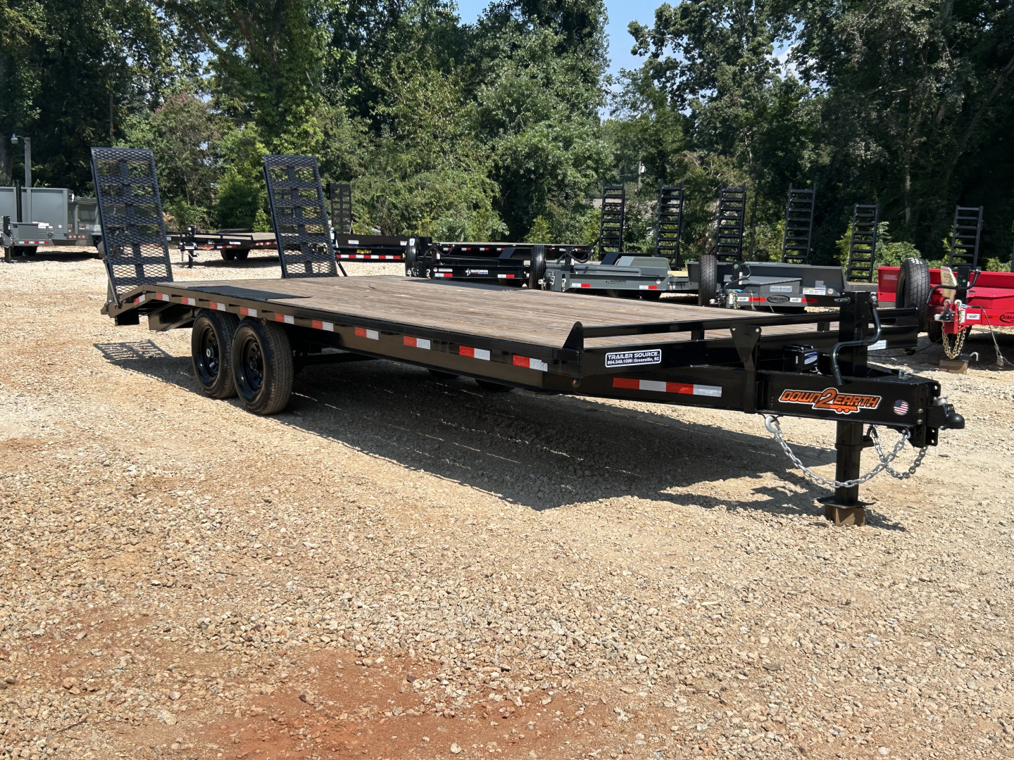 New 2026 Down 2 Earth Trailers 8.5x24 14K Deckover Trailer Equipment Trailer