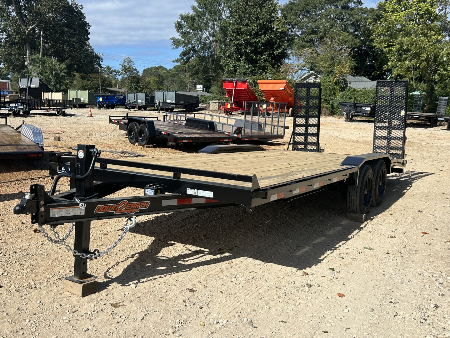New 2026 Down 2 Earth Trailers 8.5x22 17.5k Driveover Equipment Trailer