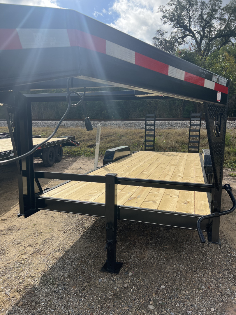 New 2026 P & T Trailers 82X22 GN 14K Flatbed Trailer