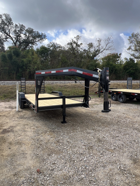 New 2026 P & T Trailers 82X22 GN 14K Flatbed Trailer