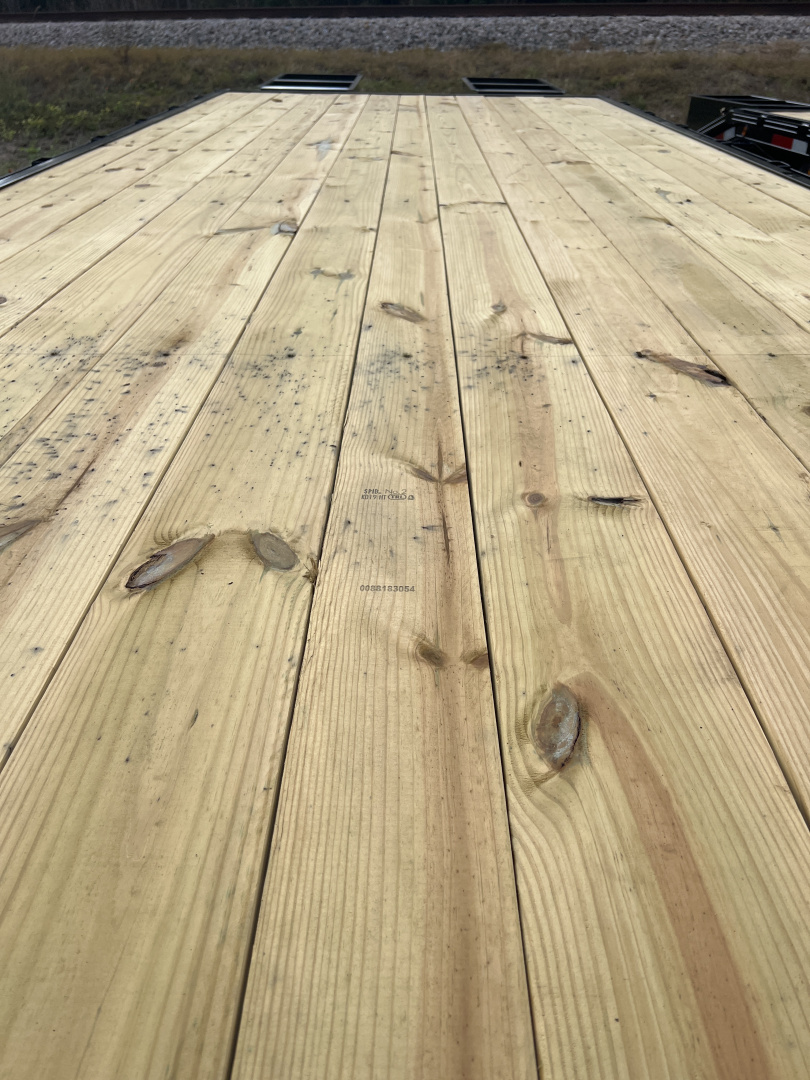 New 2026 P & T Trailers 8X25GN 14K W 10K RAMPS Flatbed Trailer