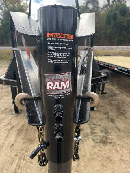 New 2026 P & T Trailers 8X25GN 14K W 10K RAMPS Flatbed Trailer