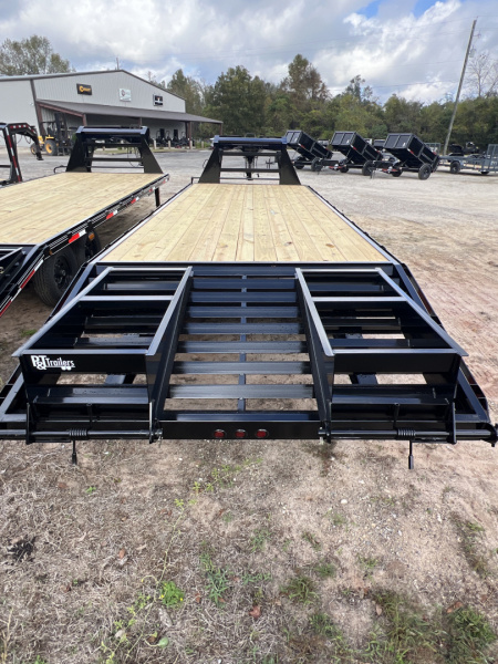 New 2026 P & T Trailers 8X25GN 14K W 10K RAMPS Flatbed Trailer