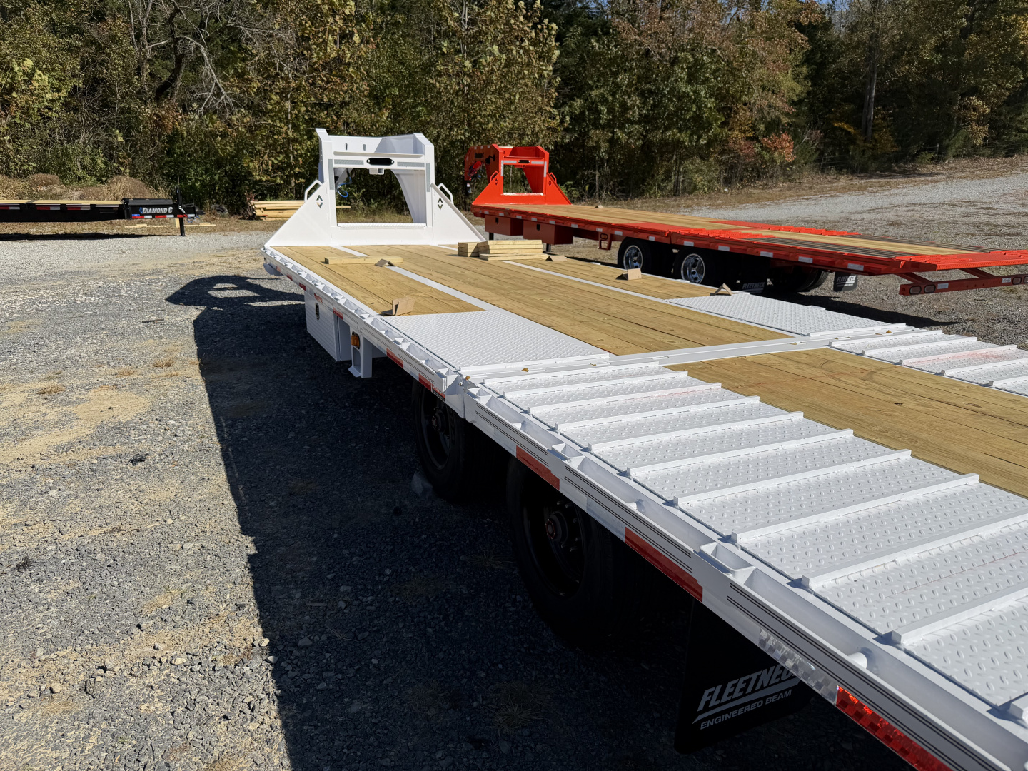 New 2026 Diamond C FMAX210SS GOOSENECK TRAILER SUPER SINGLE TIRES HYDRO DOVE & JACKS