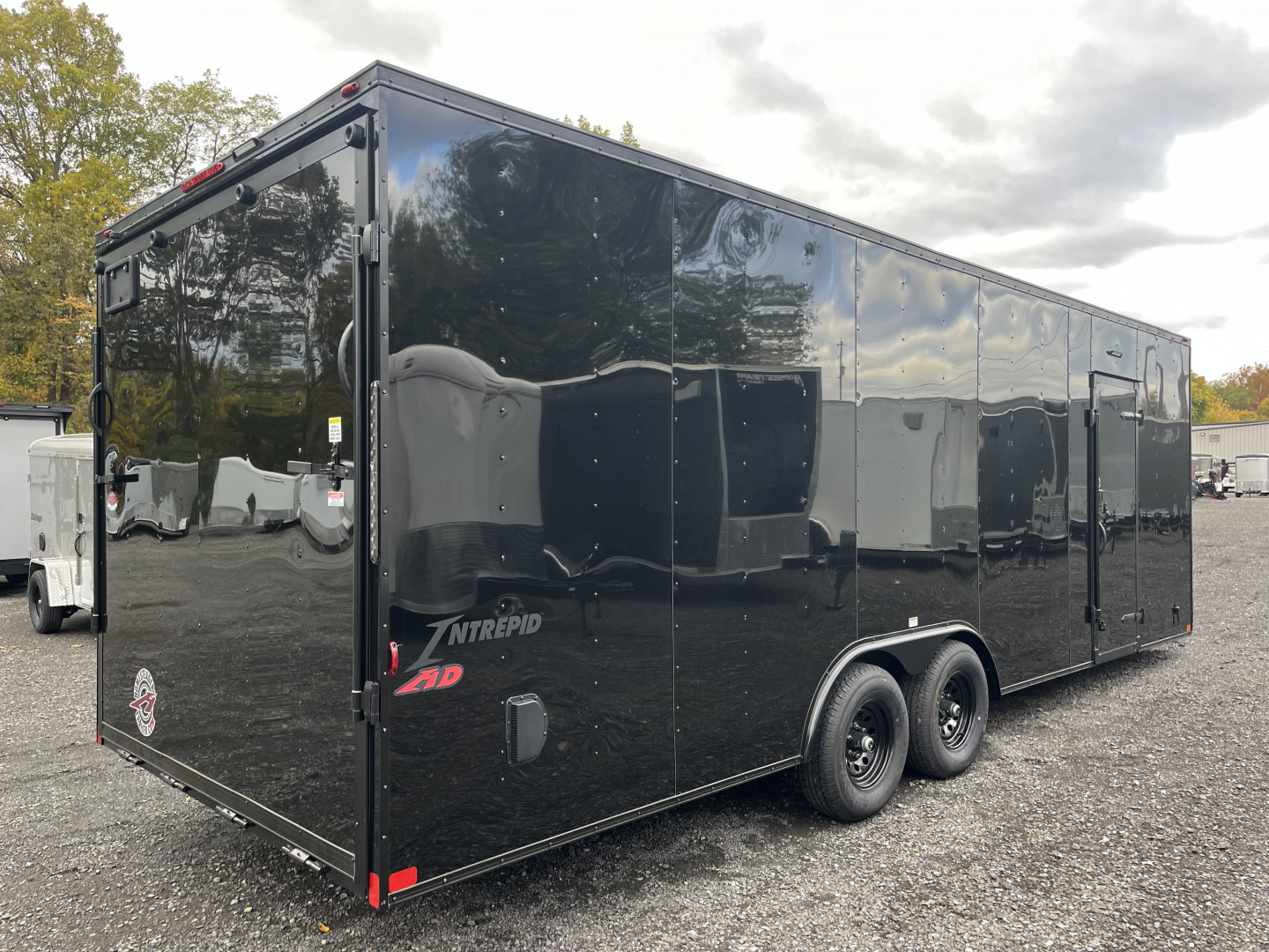 New 2026 Homesteader 8 x 24' UTV Trailer - 84" Interior - 9950# GVWR - BLACK - BLACKOUT - E-TRACK