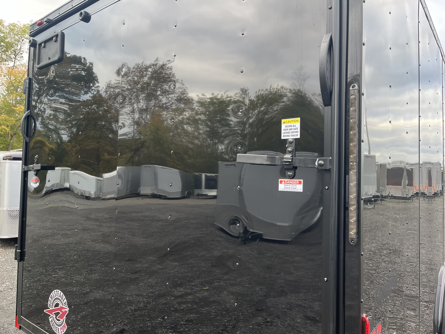 New 2026 Homesteader 8 x 24' UTV Trailer - 84" Interior - 9950# GVWR - BLACK - BLACKOUT - E-TRACK