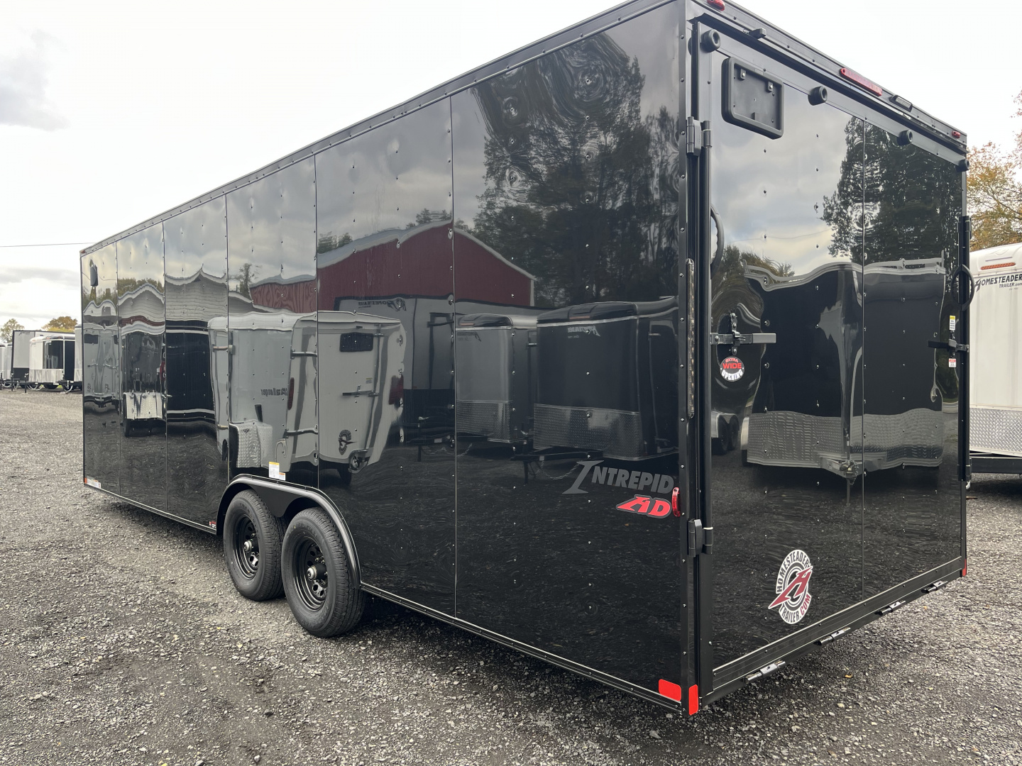 New 2026 Homesteader 8 x 24' UTV Trailer - 84" Interior - 9950# GVWR - BLACK - BLACKOUT - E-TRACK