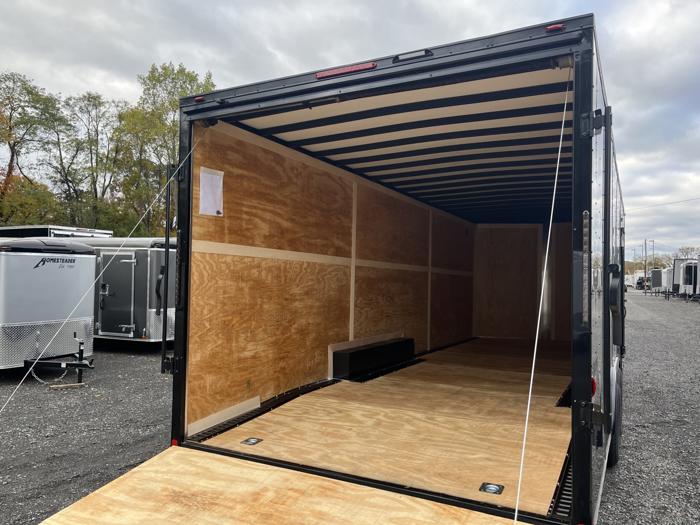 New 2026 Homesteader 8 x 24' UTV Trailer - 84" Interior - 9950# GVWR - BLACK - BLACKOUT - E-TRACK