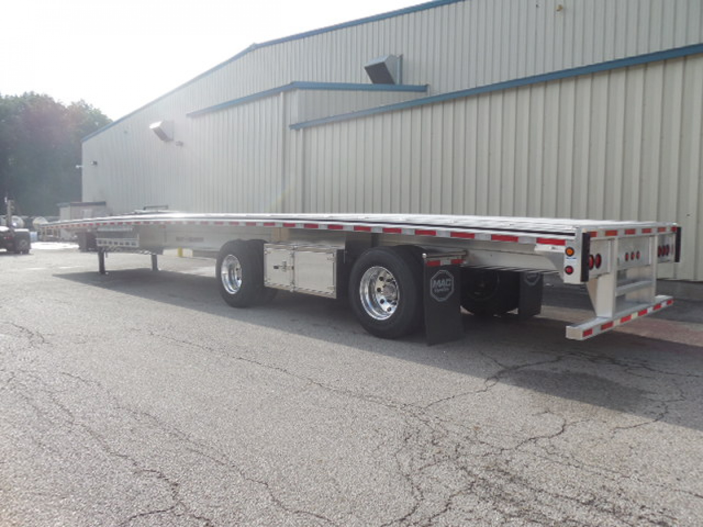 Used $1250/Month 2024 MAC 53' Flatbed Trailer w/ Toolbox
