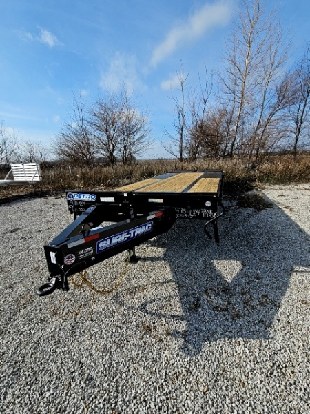 New 2026 Sure-Trac 102 x 25 (20+5) 22.5K HD Low Profile Beavertail Deckover Trailer Deckover Trailer