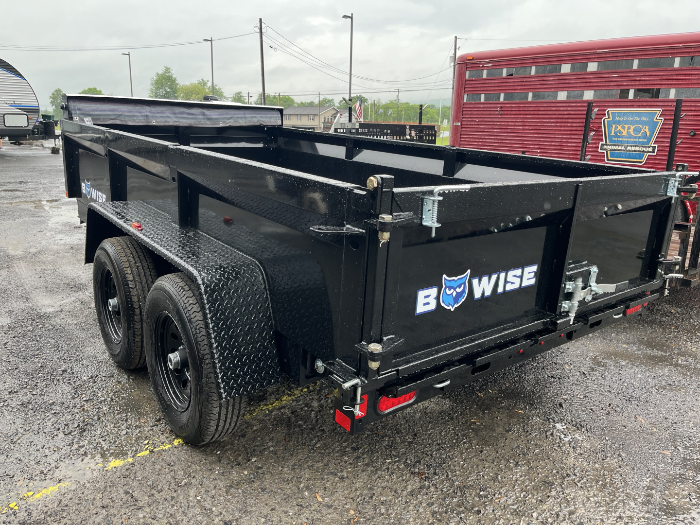 New 2026 BWise 6x12 10K Dump Trailer w/ Ramps & Tarp Kit