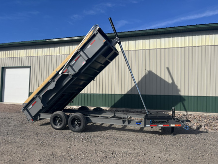 New 2026 16' 14k Diamond C Low Pro Telescopic Dump Trailer