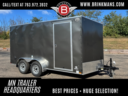 New US Cargo 7x14 Enclosed Cargo Trailer - Ramp Door!