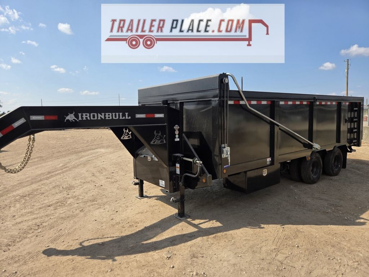 New 2026 IRON BULL 102"X20'x4' 26K GOOSENECK DUMP TRAILER