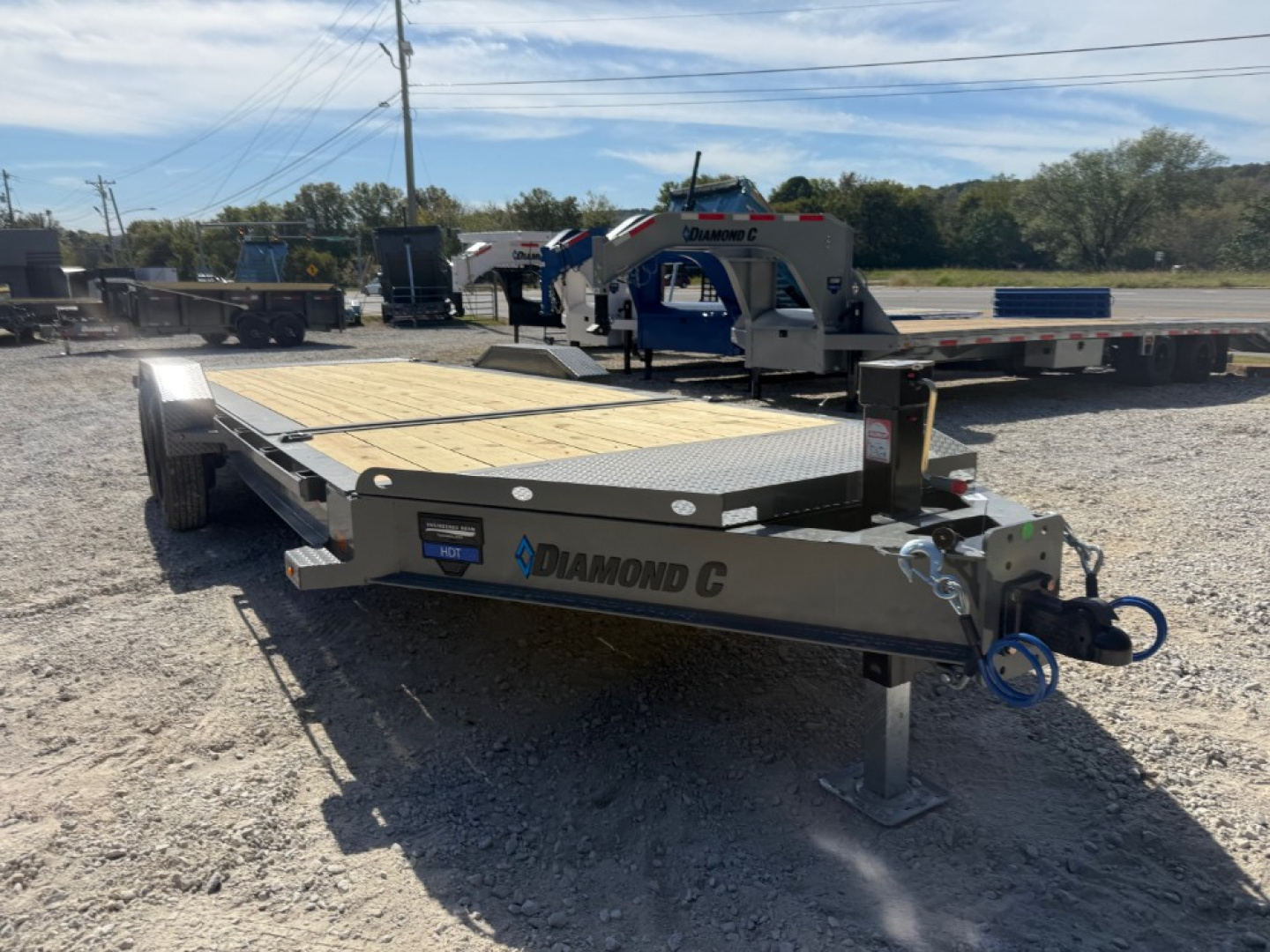 New 2026 Diamond C Trailers HDT 208 20'X82" Straight Axle Equipment Trailer