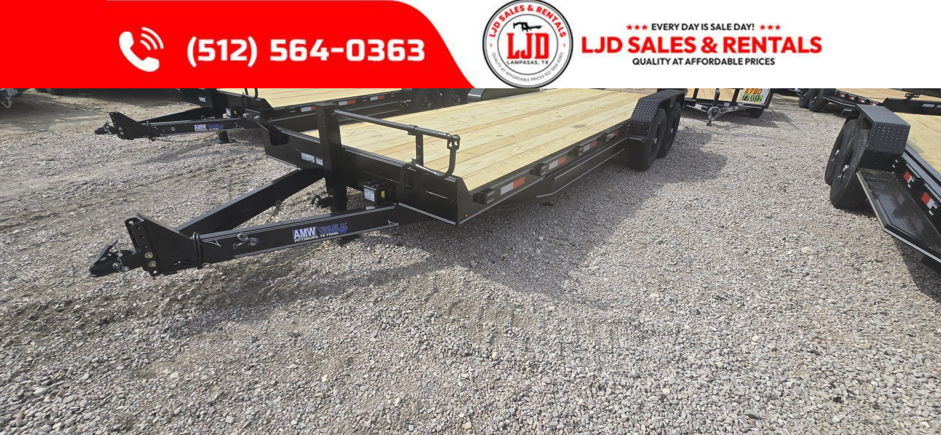 New 2025 AMW - Tilt / Equipment Trailer - 14k GVWR