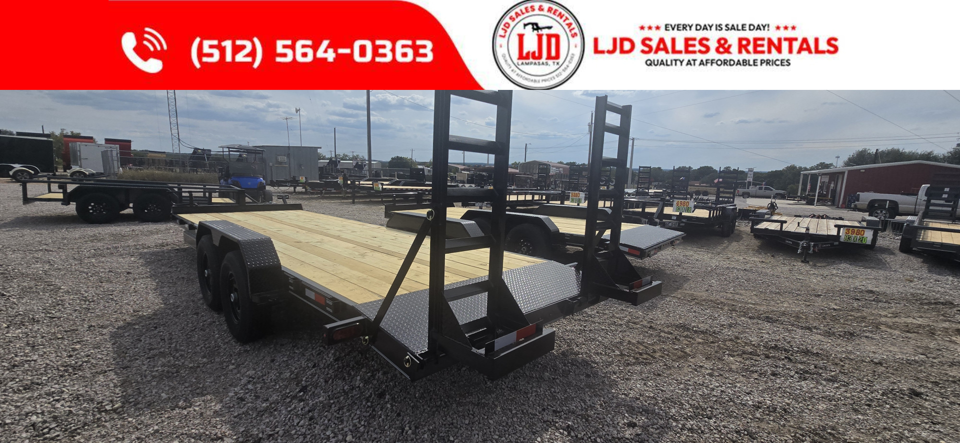 New 2025 AMW - Tilt / Equipment Trailer - 14k GVWR