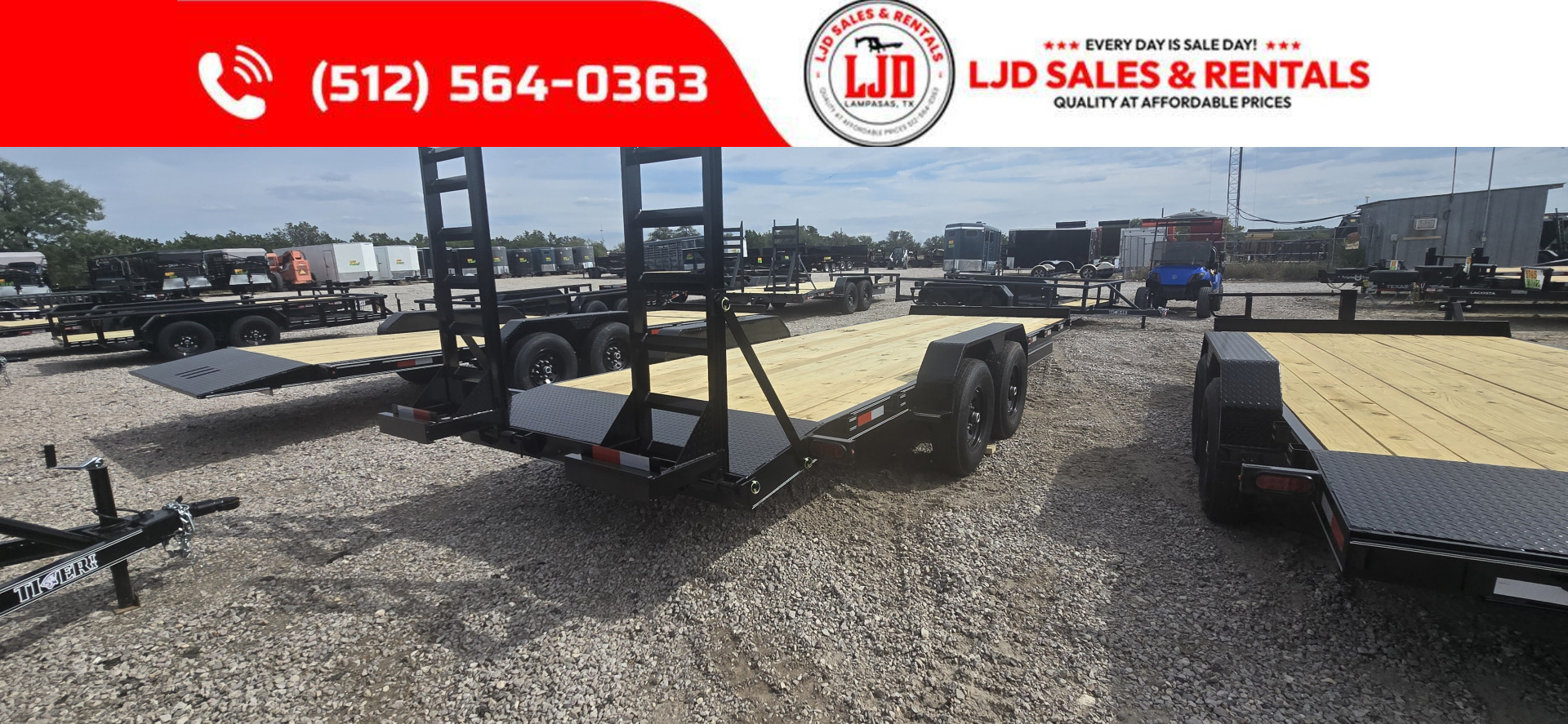 New 2025 AMW - Tilt / Equipment Trailer - 14k GVWR