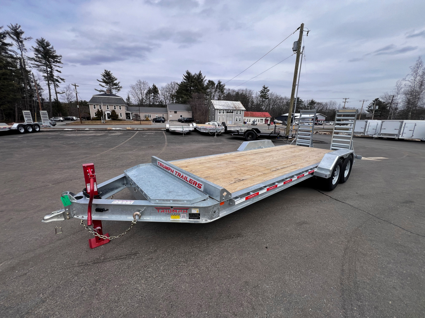 New 2026 Triumph 7x20 (18+2) Equipment Trailer / Galvanized/ I beam frame -14,000GVW