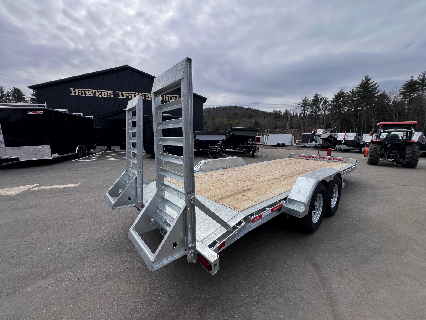 New 2026 Triumph 7x20 (18+2) Equipment Trailer / Galvanized/ I beam frame -14,000GVW