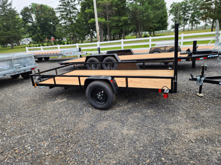 New 2026 BWISE UTE3 76x12 3K Single Axle Utility Trailer