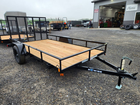 New 2026 BWISE UTE3 76x12 3K Single Axle Utility Trailer