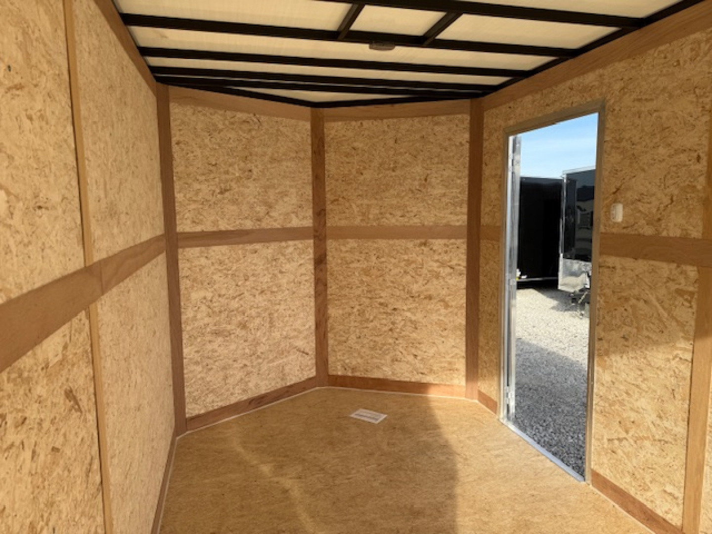 New 2026 Cross Silver 7'x14' 7k Alpha Flat Top V-Nose Enclosed Cargo Trailer