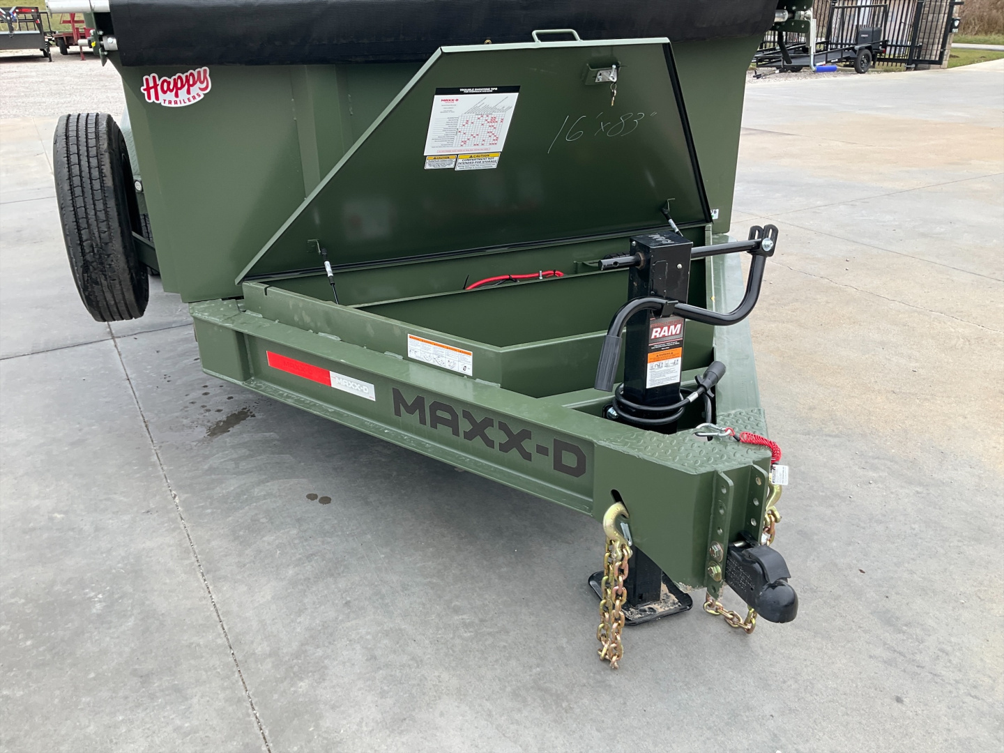 New 2026 MAXX-D 83”x16’ BP Dump w/ 36” Sides – DJX